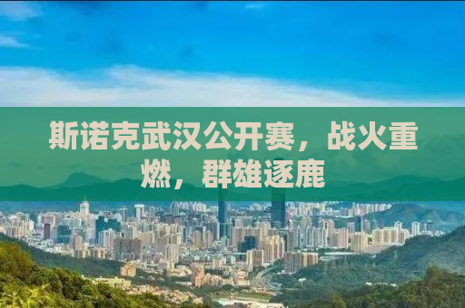 斯诺克武汉公开赛，战火重燃，群雄逐鹿