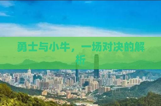 勇士与小牛，一场对决的解析