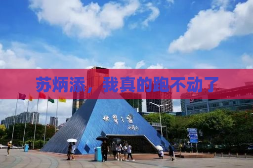 苏炳添，我真的跑不动了