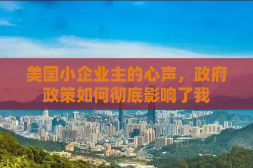 美国小企业主的心声，政府政策如何彻底影响了我