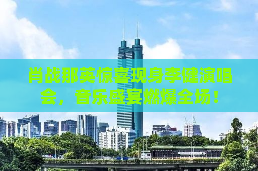 肖战那英惊喜现身李健演唱会，音乐盛宴燃爆全场！