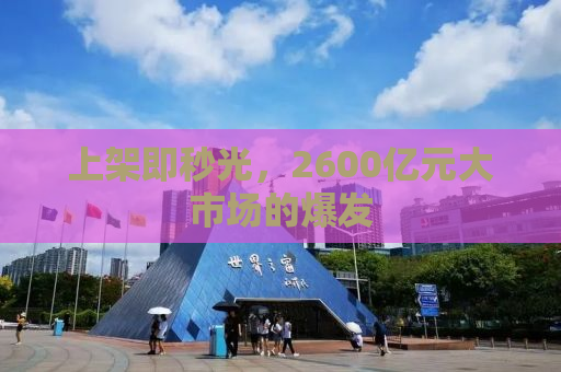 上架即秒光，2600亿元大市场的爆发