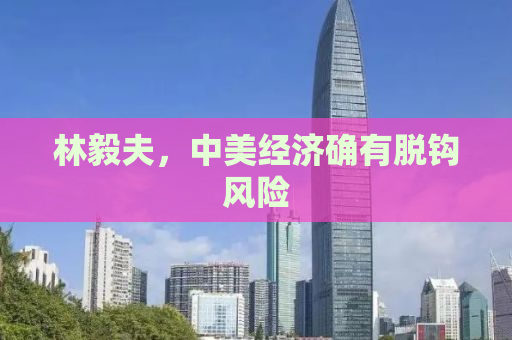 林毅夫，中美经济确有脱钩风险