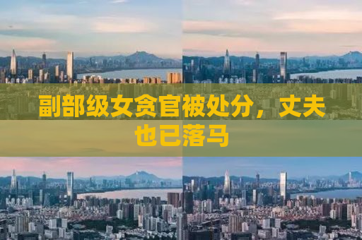 副部级女贪官被处分，丈夫也已落马