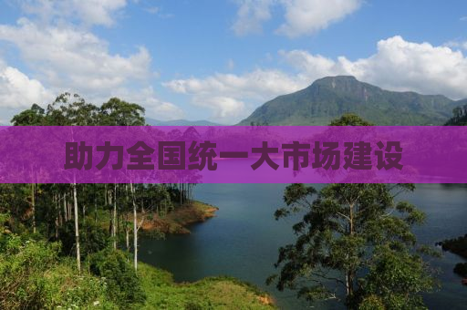 助力全国统一大市场建设