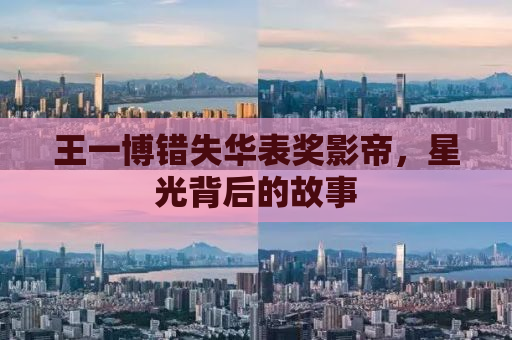 王一博错失华表奖影帝，星光背后的故事