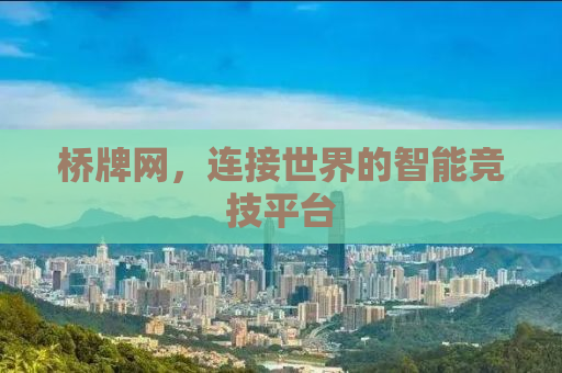 桥牌网，连接世界的智能竞技平台