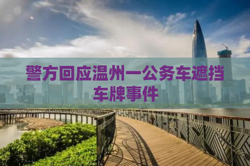 警方回应温州一公务车遮挡车牌事件