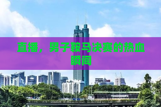 直播，男子鞍马决赛的热血瞬间
