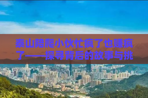 泰山陪爬小伙忙疯了也赚疯了——探寻背后的故事与挑战