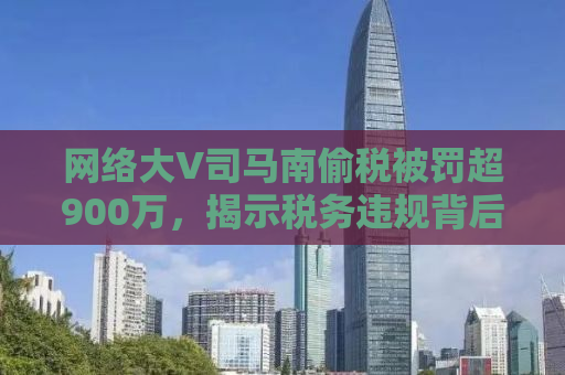 网络大V司马南偷税被罚超900万，揭示税务违规背后的真相与反思